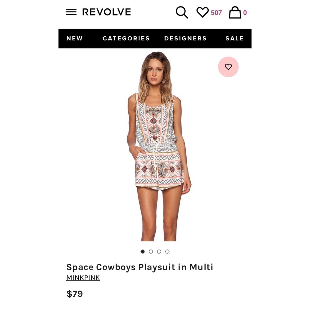 MINKPINK Space Cowboys Playsuit